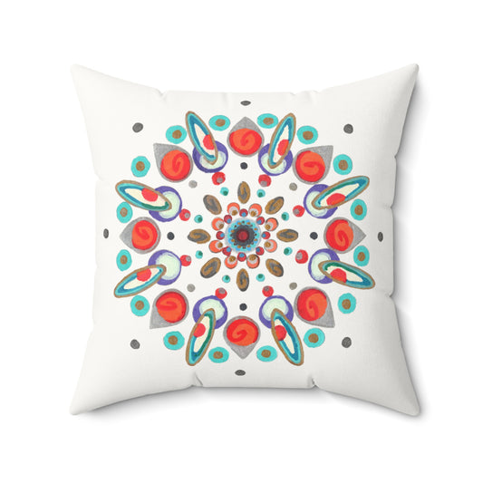 Inner Eye by breathemovedivine Faux Suede Decorative Pillow