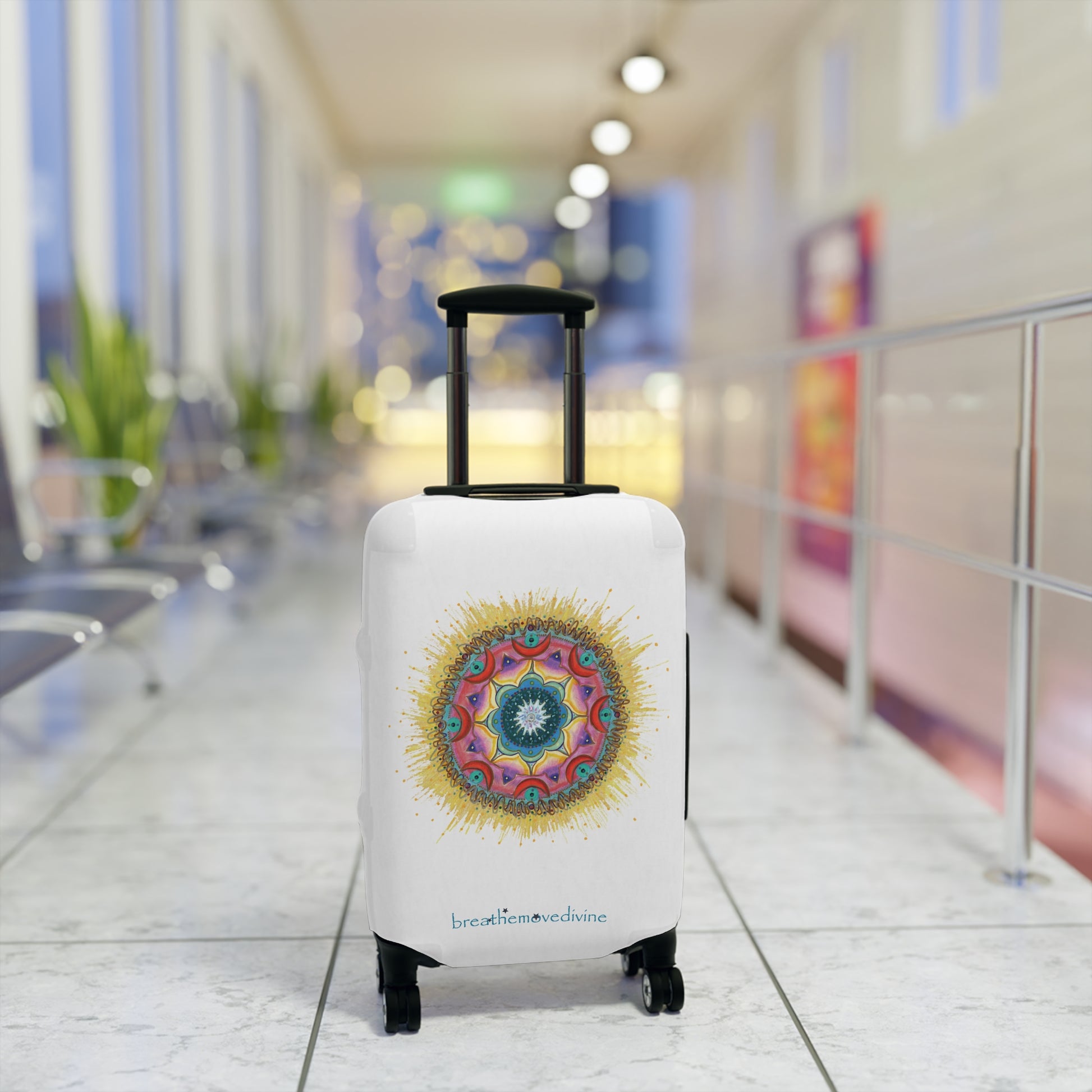 7 Chakras by breathemovedivine Suitcase Cover - Airport