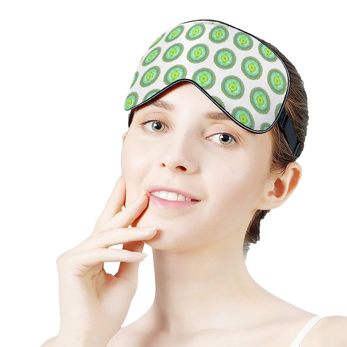 Heart Flame by breathemovedivine Patterned Meditation Mask -  19.28 - Model 4