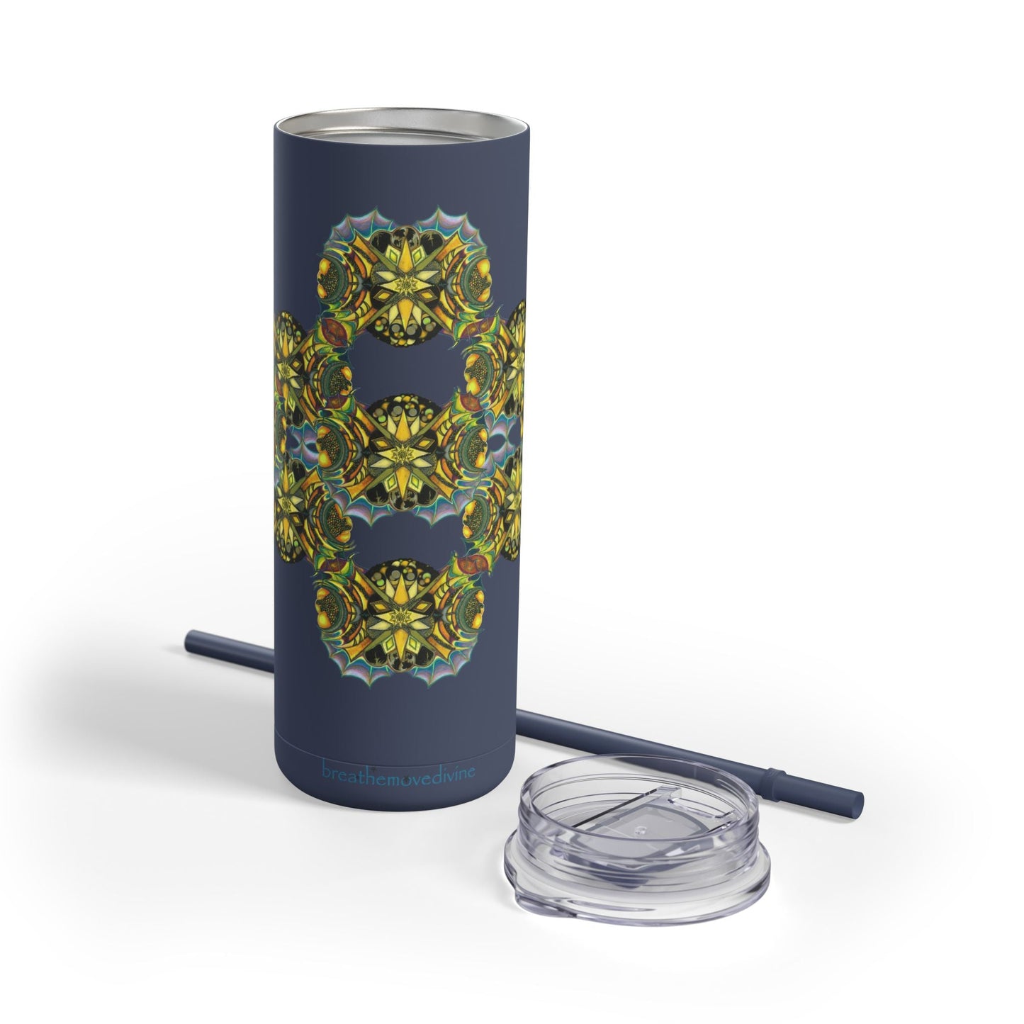 Copy of Creature by breathemovedivine Pattern 20oz Skinny Matte Tumbler - breathemovedivine