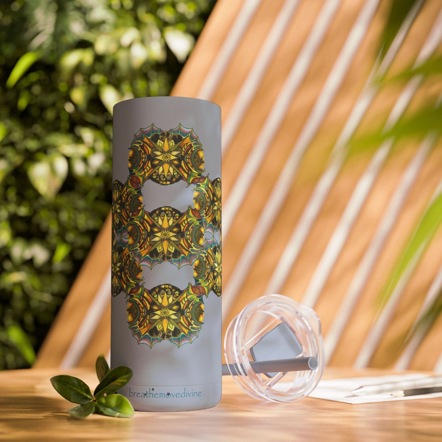Copy of Creature by breathemovedivine Pattern 20oz Skinny Matte Tumbler - breathemovedivine