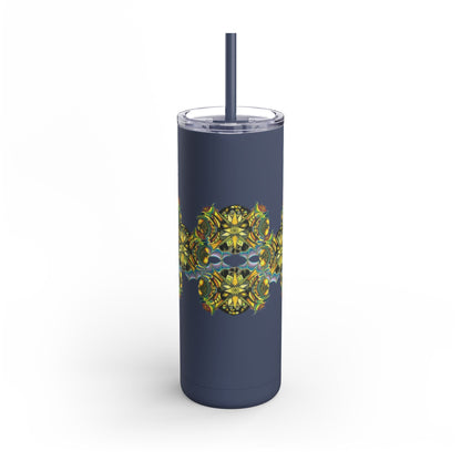 Copy of Creature by breathemovedivine Pattern 20oz Skinny Matte Tumbler - breathemovedivine
