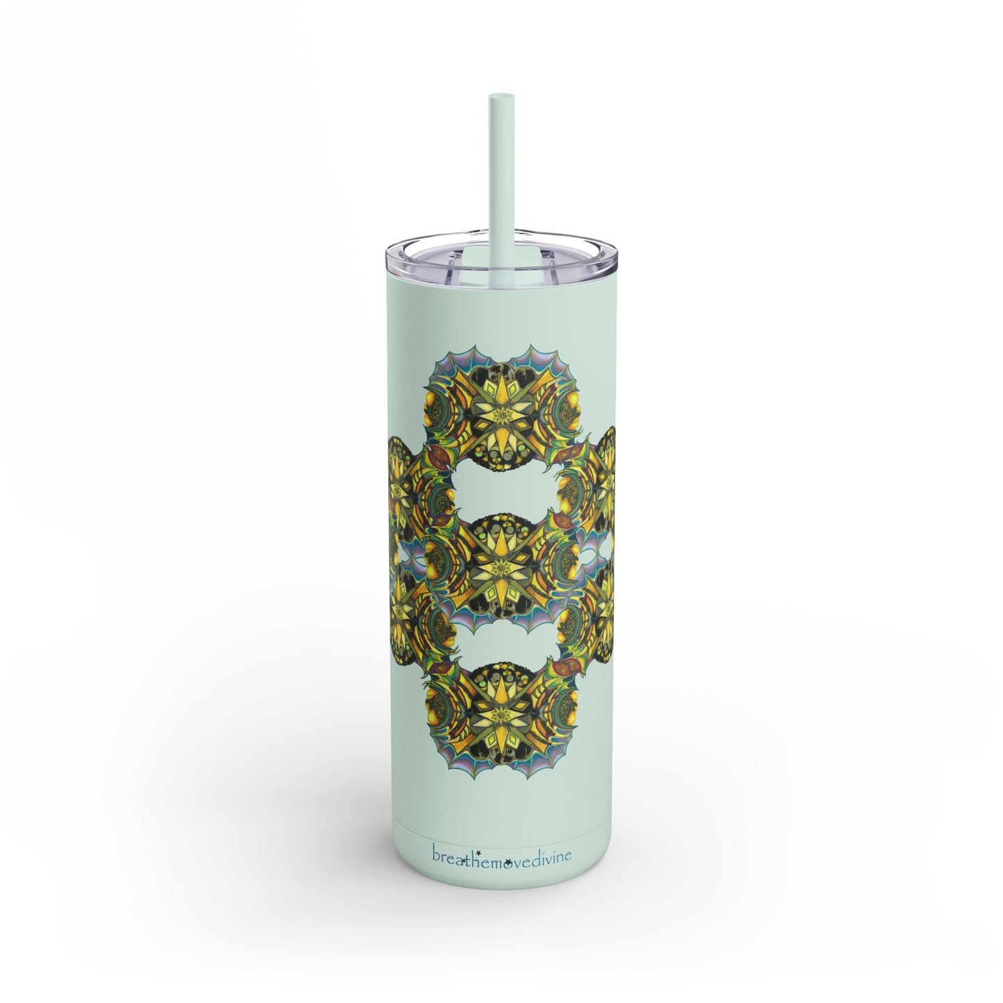 Copy of Creature by breathemovedivine Pattern 20oz Skinny Matte Tumbler - breathemovedivine