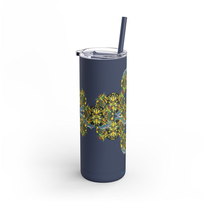 Copy of Creature by breathemovedivine Pattern 20oz Skinny Matte Tumbler - breathemovedivine