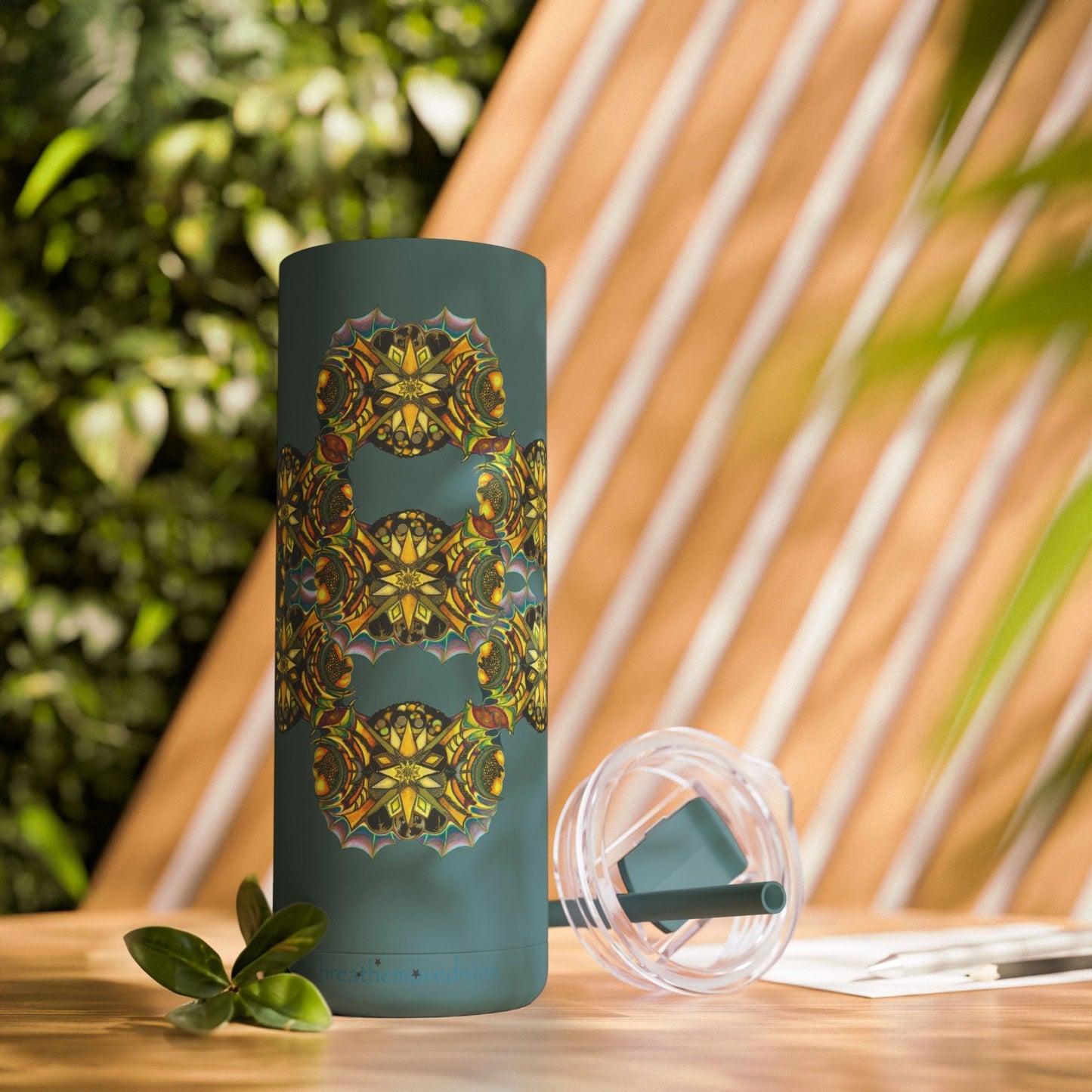 Copy of Creature by breathemovedivine Pattern 20oz Skinny Matte Tumbler - breathemovedivine