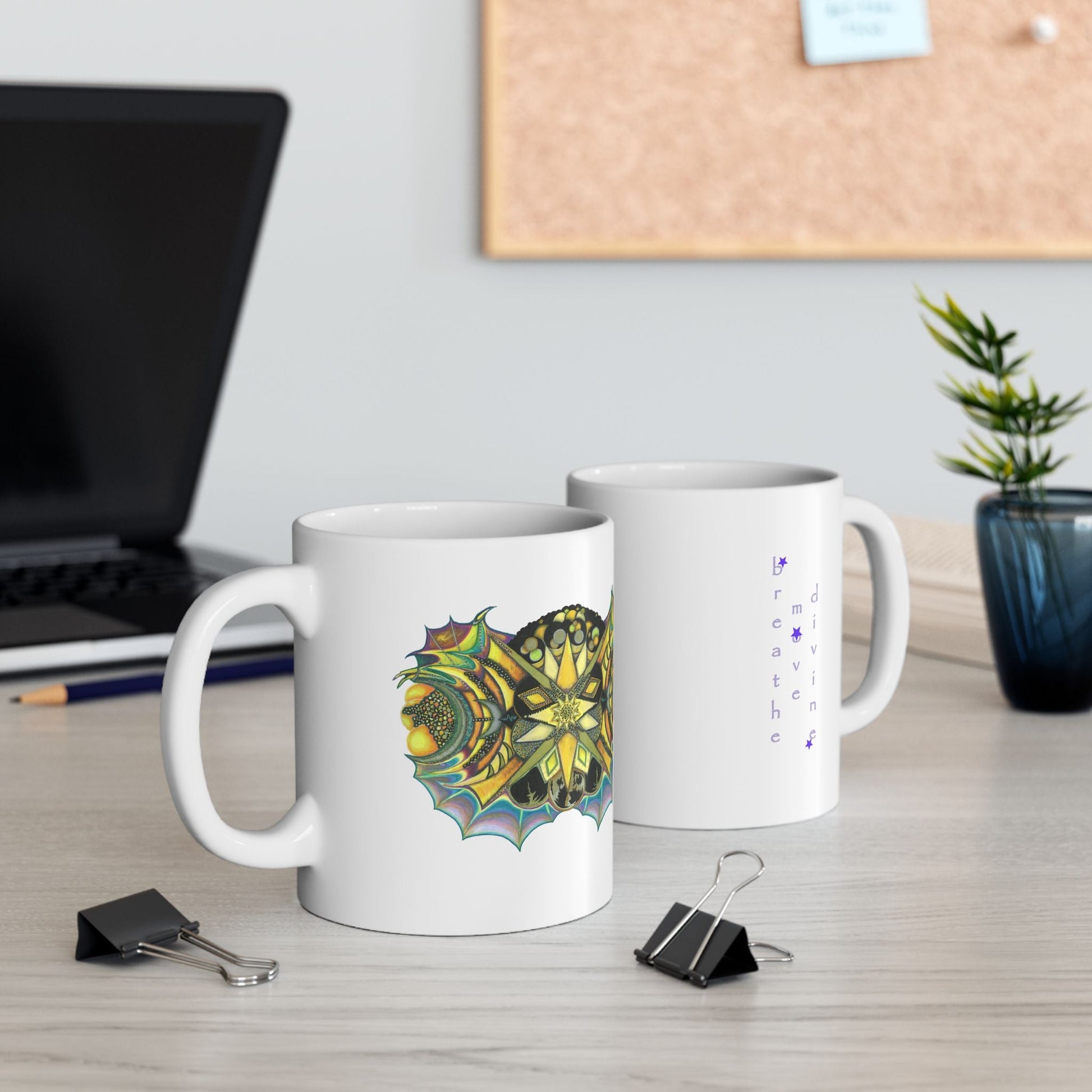 Creature by breathemovedivine Ceramic Mug, (11oz, 15oz) - breathemovedivine
