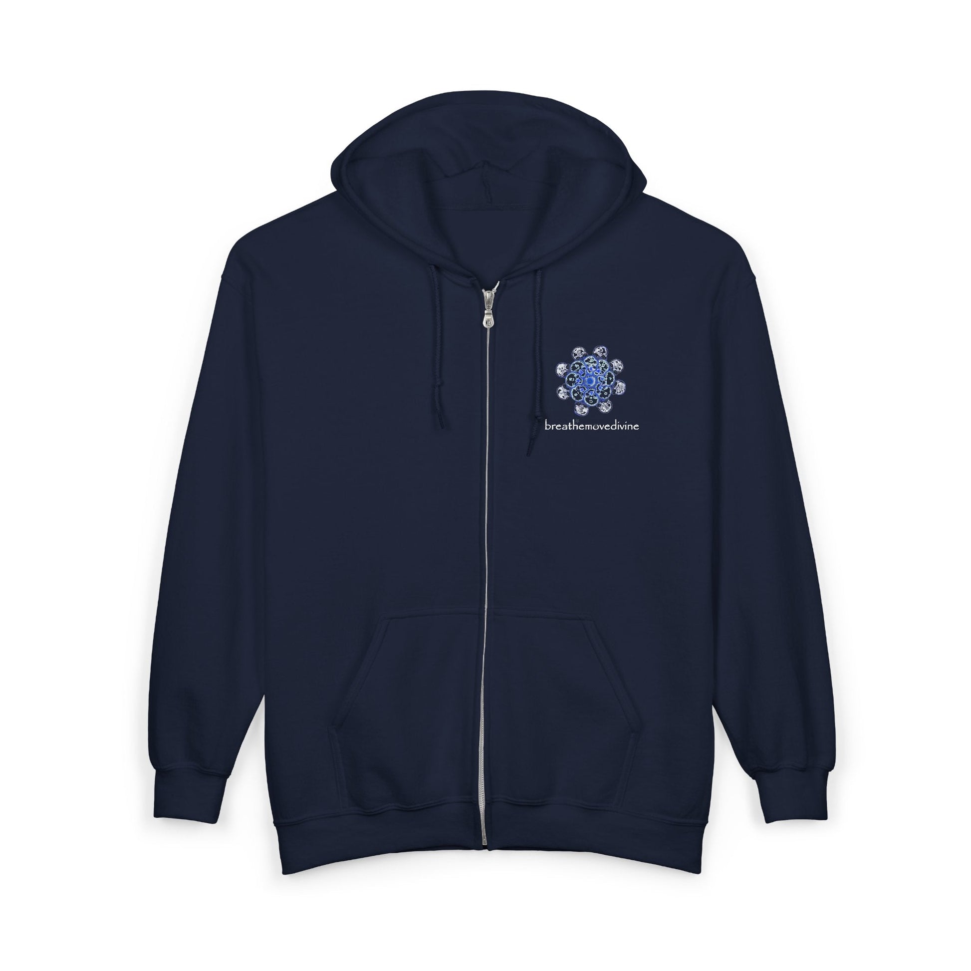 Flowers for Me by breathemovedivine Zip Up Hoodie - breathemovedivine
