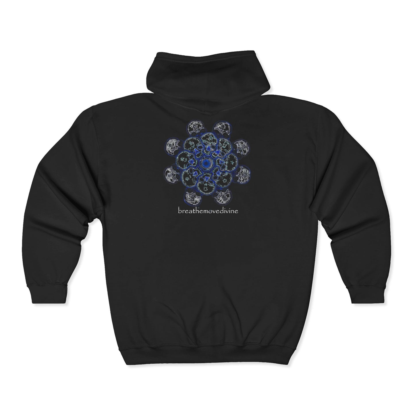 Flowers for Me by breathemovedivine Zip Up Hoodie - breathemovedivine