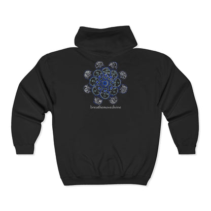 Flowers for Me by breathemovedivine Zip Up Hoodie - breathemovedivine