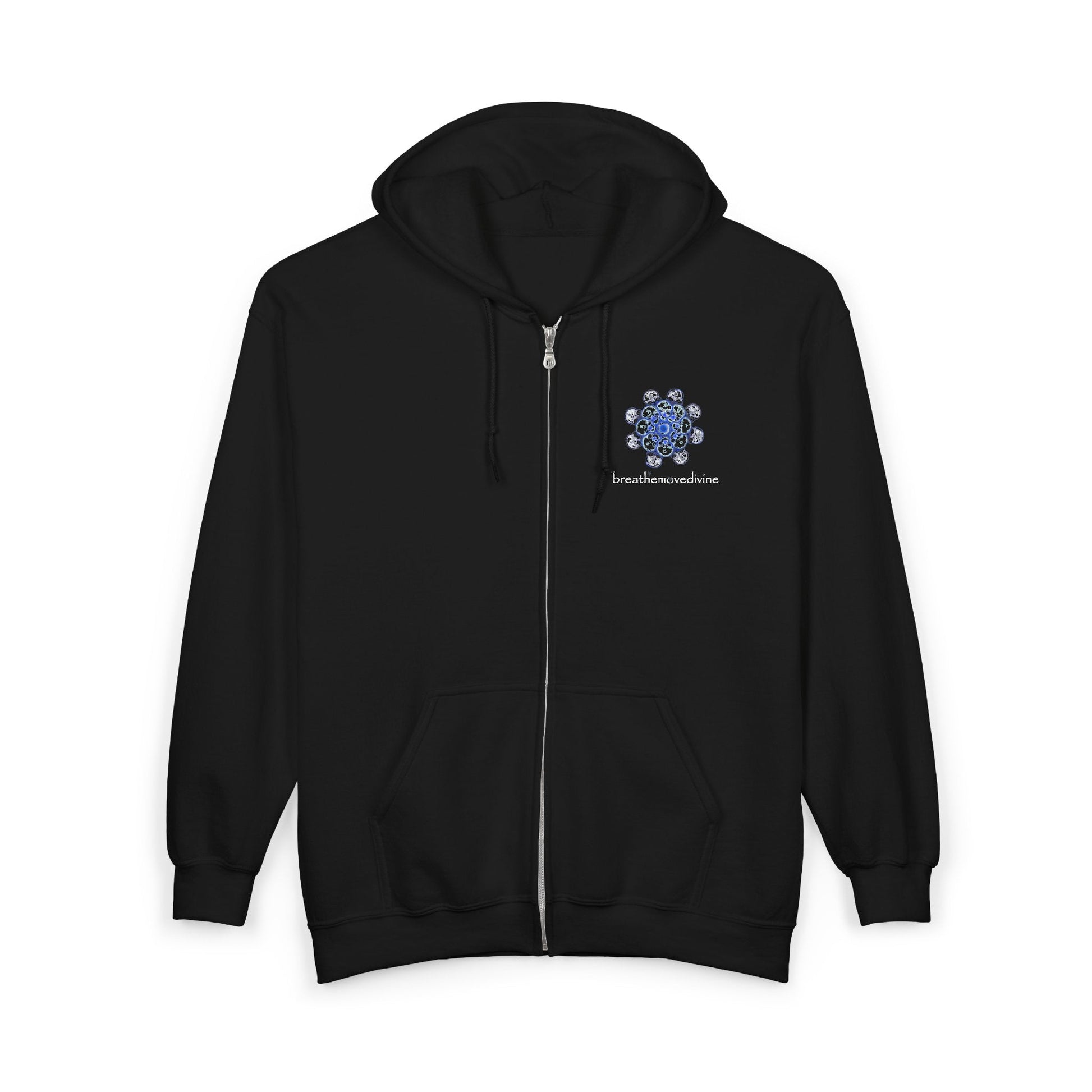 Flowers for Me by breathemovedivine Zip Up Hoodie - breathemovedivine