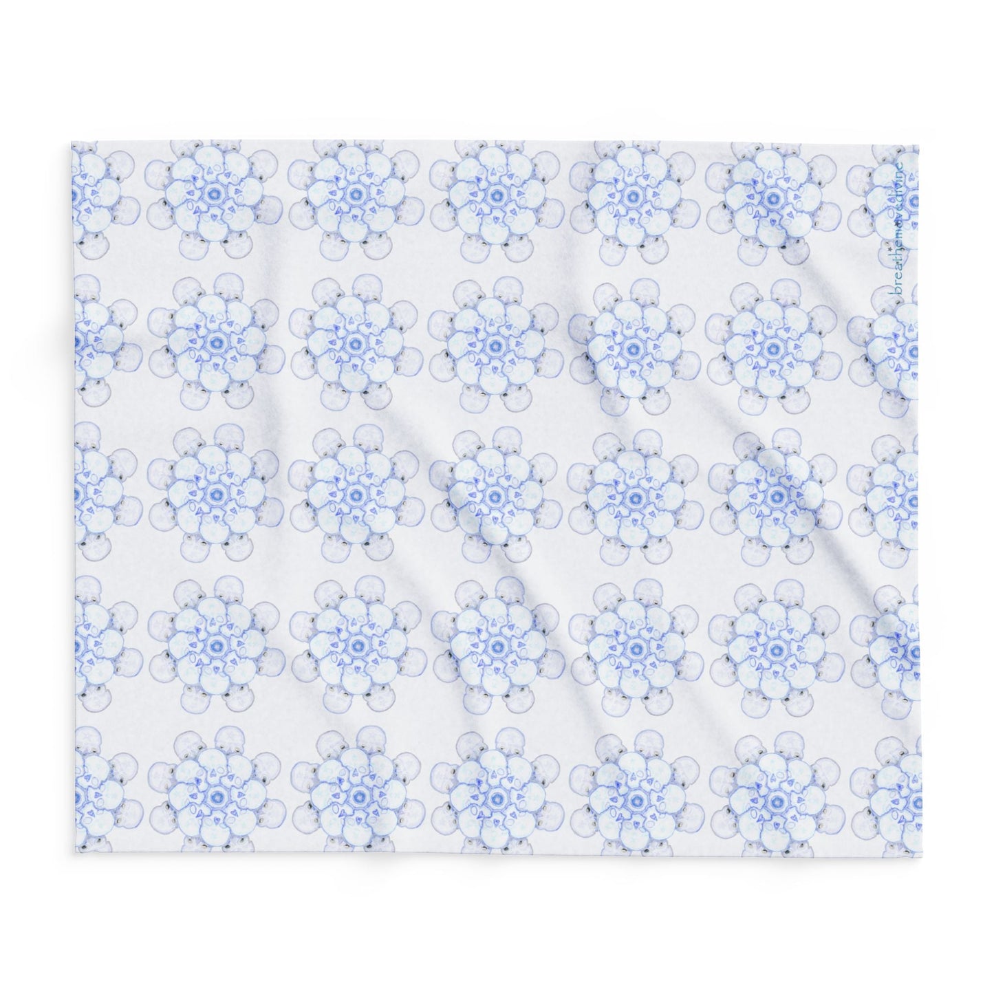 Flowers for Me Cozy Arctic Fleece Blanket | Live to Snuggle - breathemovedivine