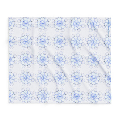 Flowers for Me Cozy Arctic Fleece Blanket | Live to Snuggle - breathemovedivine