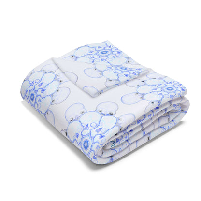 Flowers for Me Cozy Arctic Fleece Blanket | Live to Snuggle - breathemovedivine