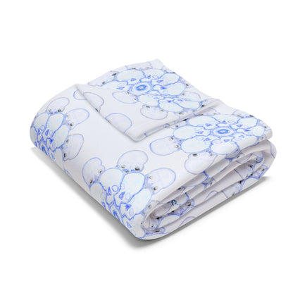 Flowers for Me Cozy Arctic Fleece Blanket | Live to Snuggle - breathemovedivine