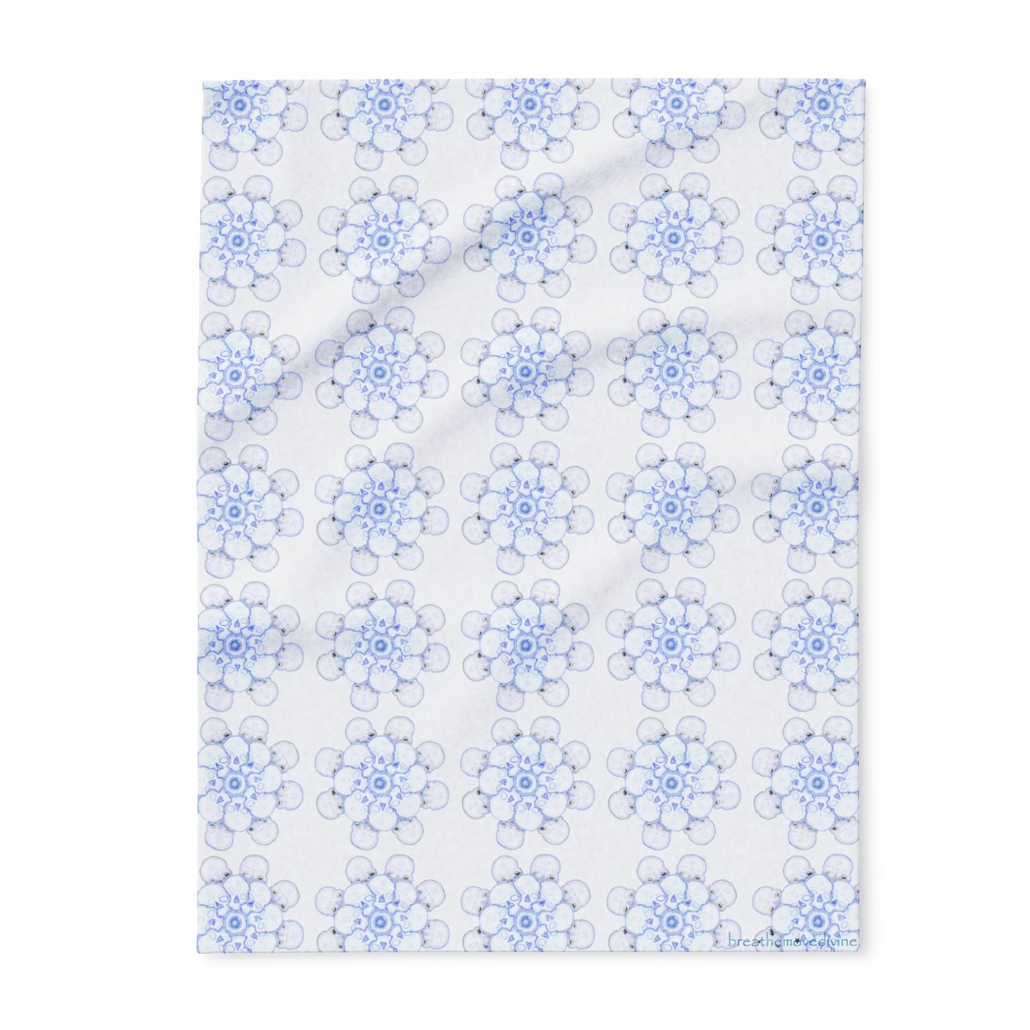 Flowers for Me Cozy Arctic Fleece Blanket | Live to Snuggle - breathemovedivine