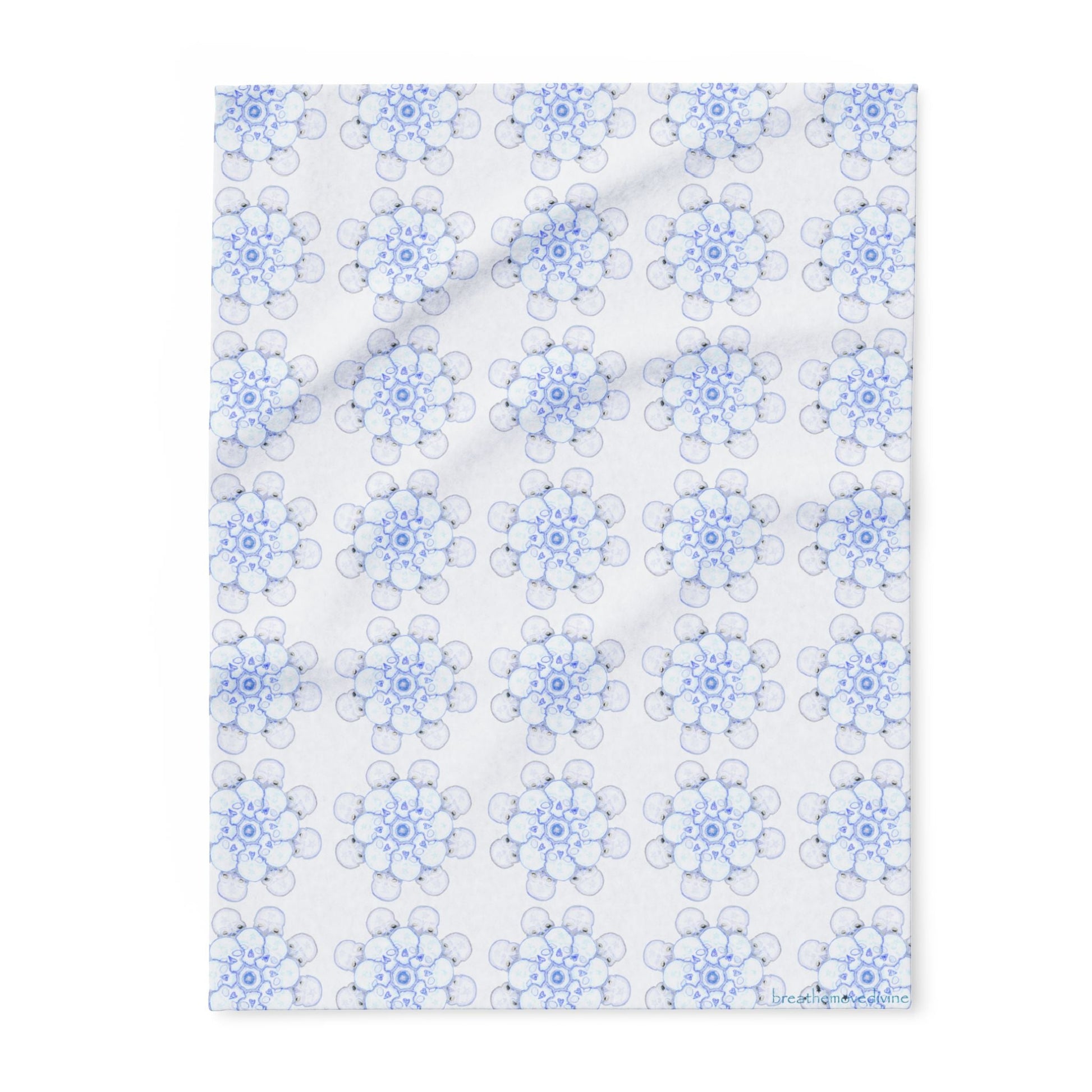 Flowers for Me Cozy Arctic Fleece Blanket | Live to Snuggle - breathemovedivine