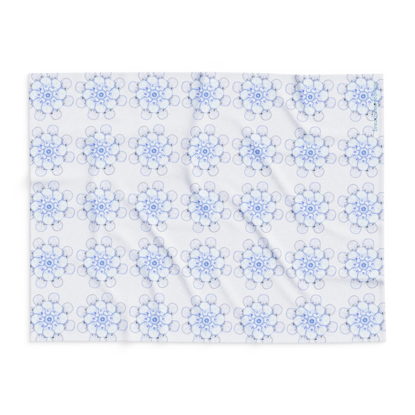 Flowers for Me Cozy Arctic Fleece Blanket | Live to Snuggle - breathemovedivine