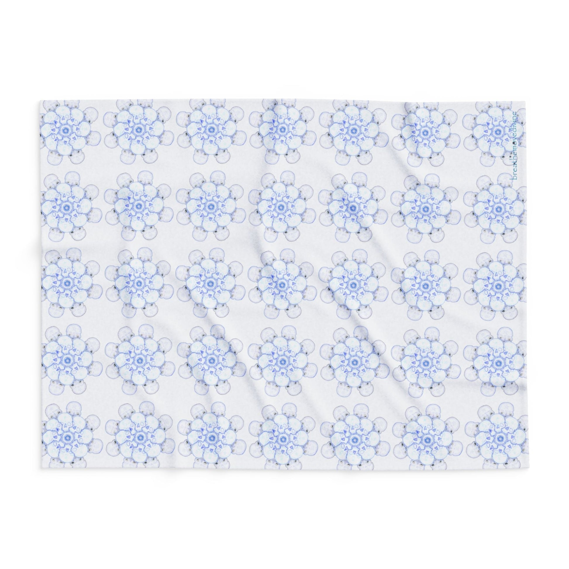 Flowers for Me Cozy Arctic Fleece Blanket | Live to Snuggle - breathemovedivine