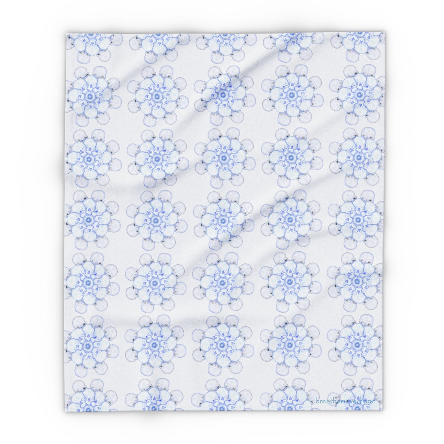 Flowers for Me Cozy Arctic Fleece Blanket | Live to Snuggle - breathemovedivine