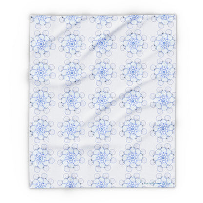 Flowers for Me Cozy Arctic Fleece Blanket | Live to Snuggle - breathemovedivine