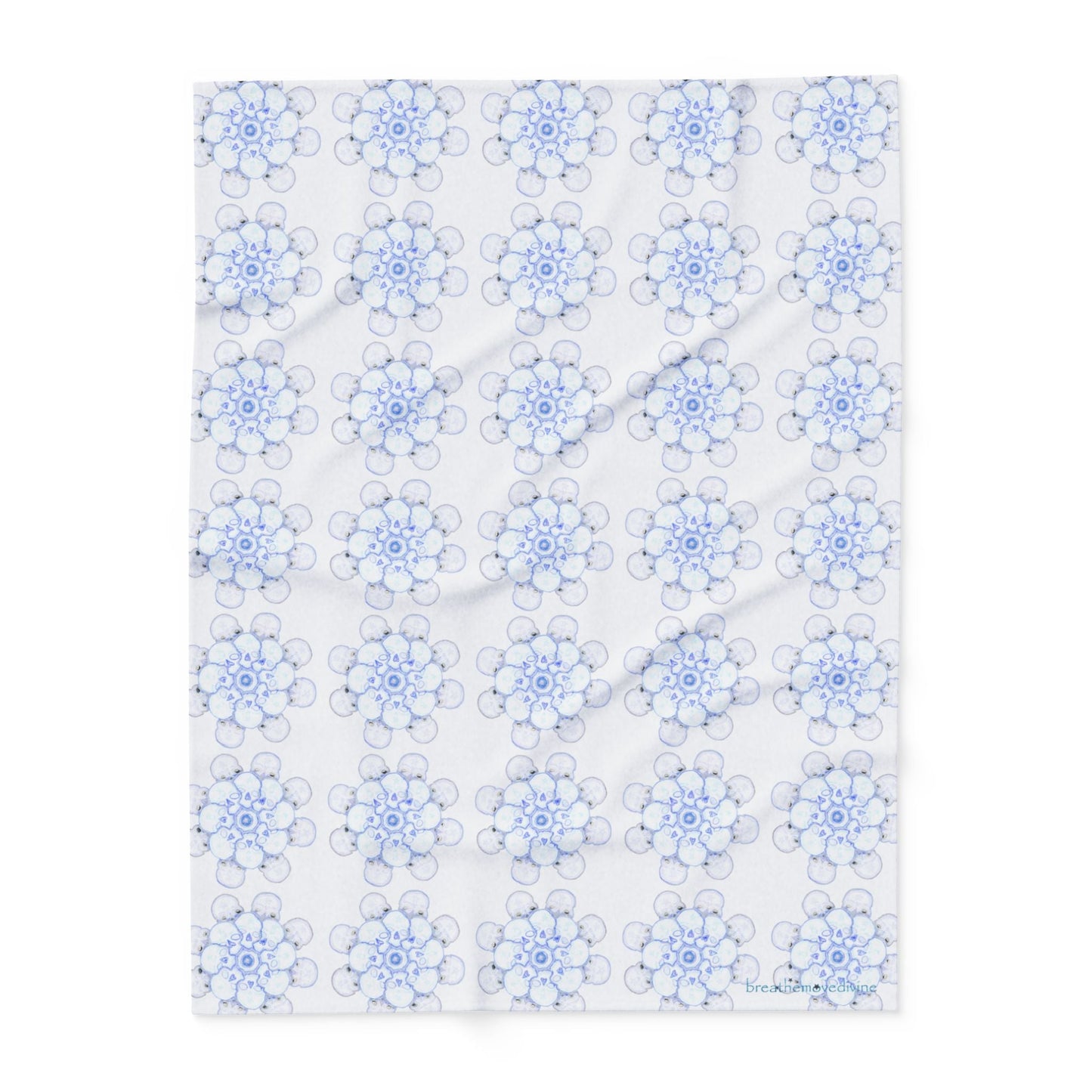 Flowers for Me Cozy Arctic Fleece Blanket | Live to Snuggle - breathemovedivine