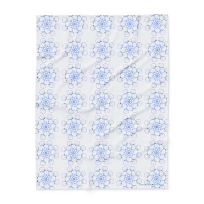Flowers for Me Cozy Arctic Fleece Blanket | Live to Snuggle - breathemovedivine