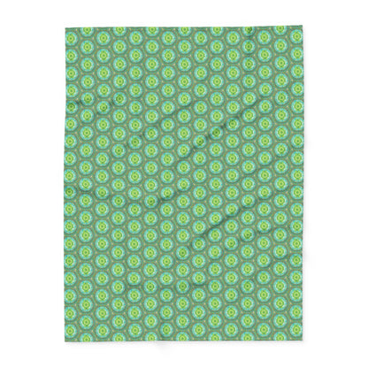 Heart Flame Bonnie Pattern Cozy Arctic Fleece Blanket | Live to Snuggle - breathemovedivine