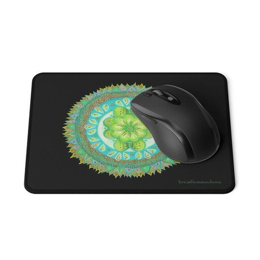 Heart Flame by breathemovedivine Non - Slip Mouse Pad - breathemovedivine