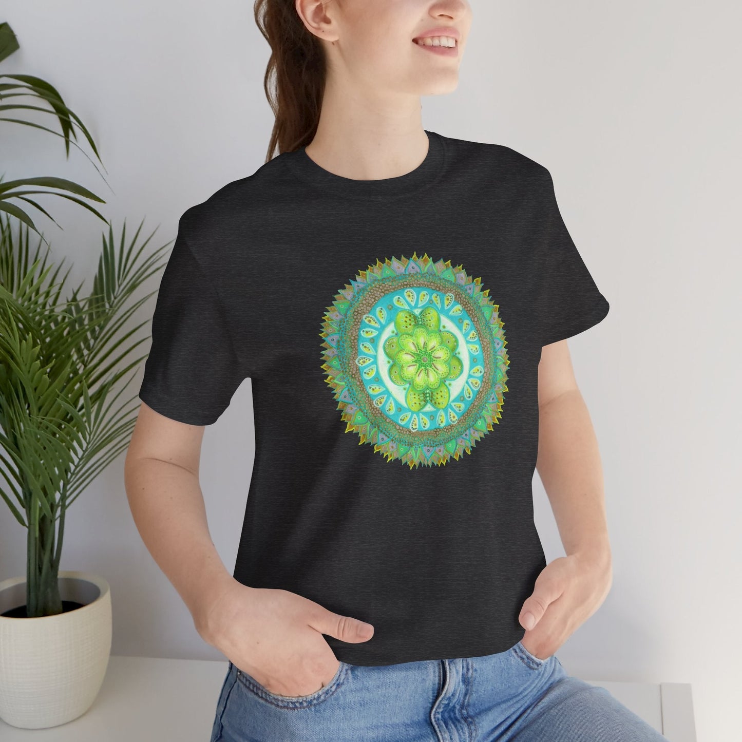 Heart Flame by breathemovedivine Unisex Jersey T - breathemovedivine
