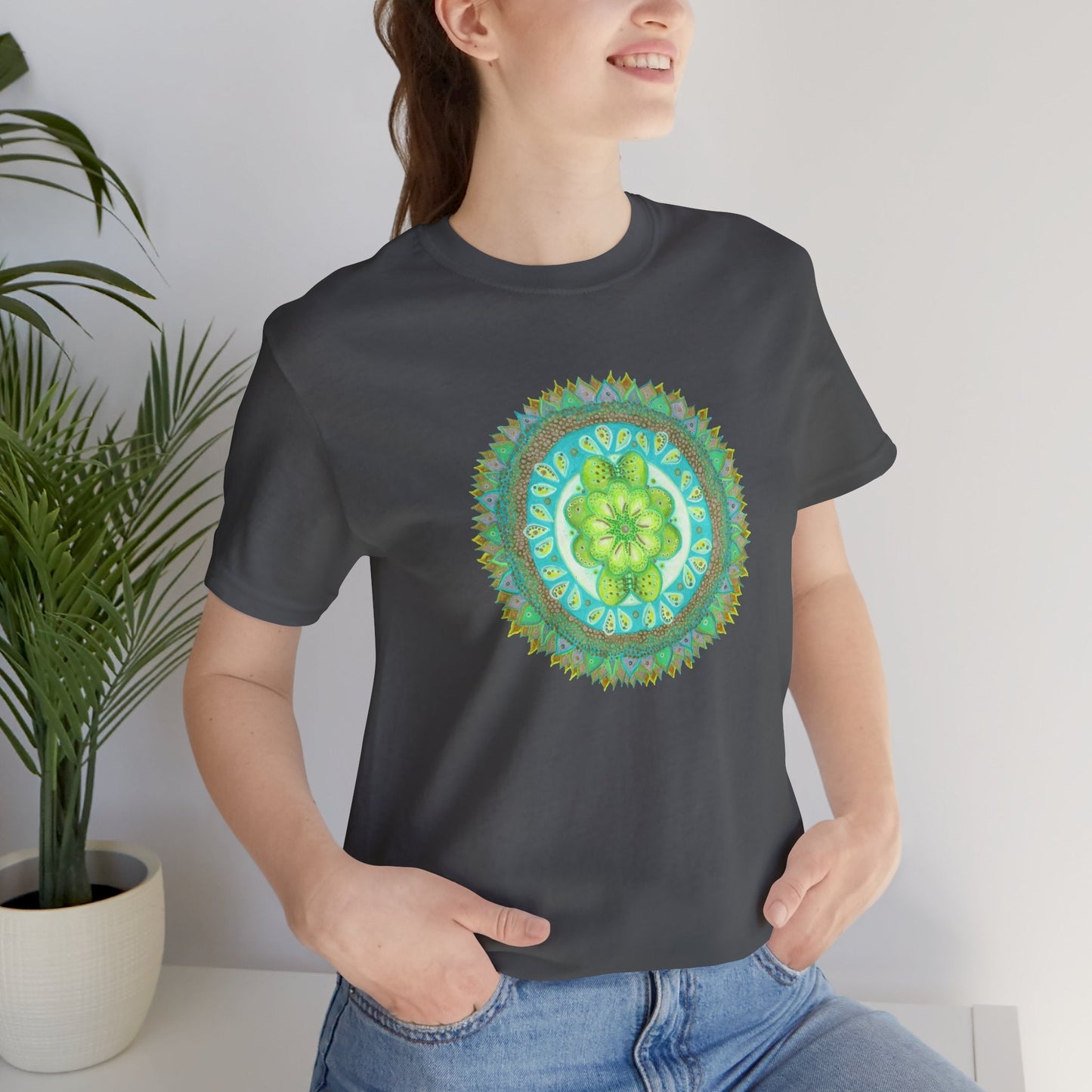 Heart Flame by breathemovedivine Unisex Jersey T - breathemovedivine