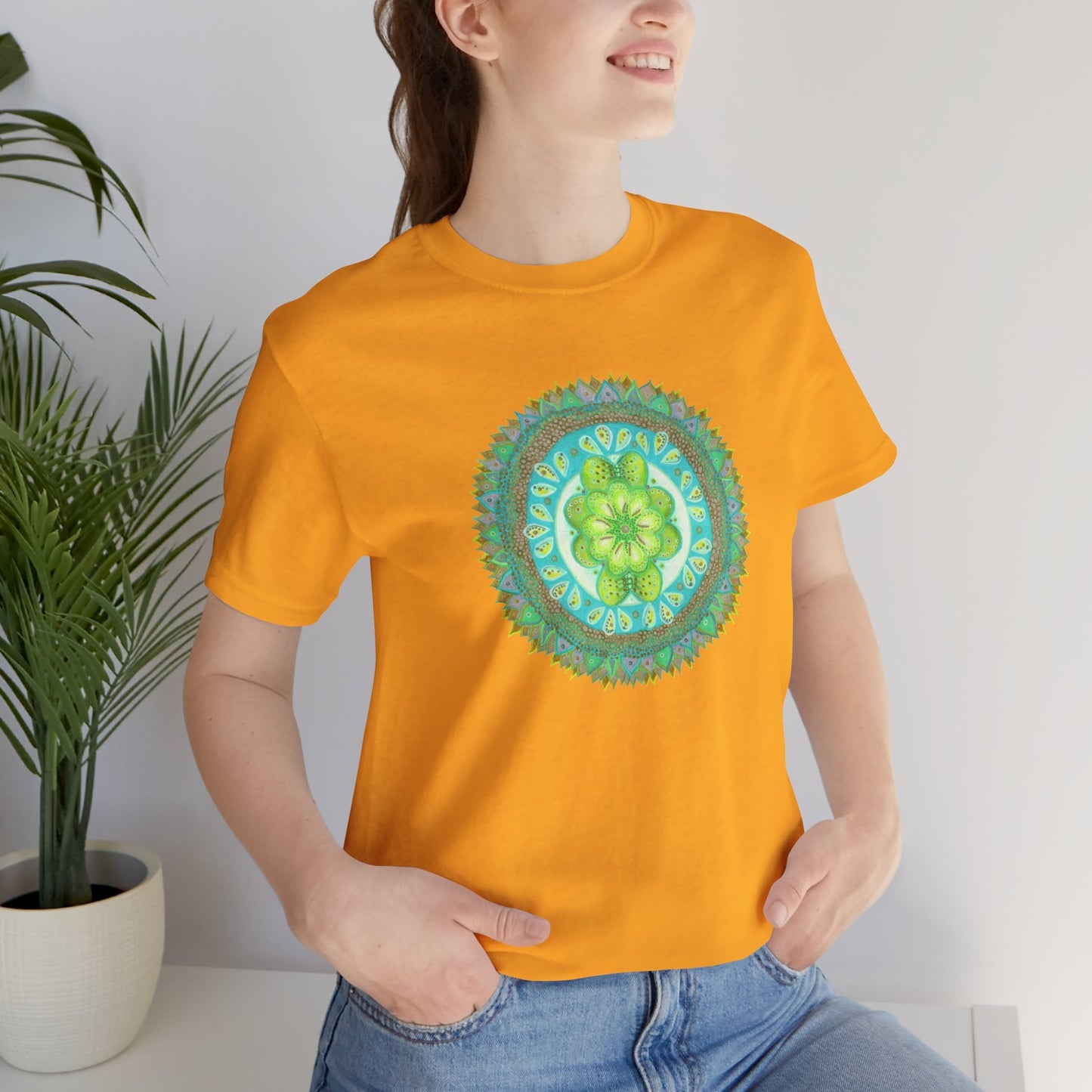 Heart Flame by breathemovedivine Unisex Jersey T - breathemovedivine
