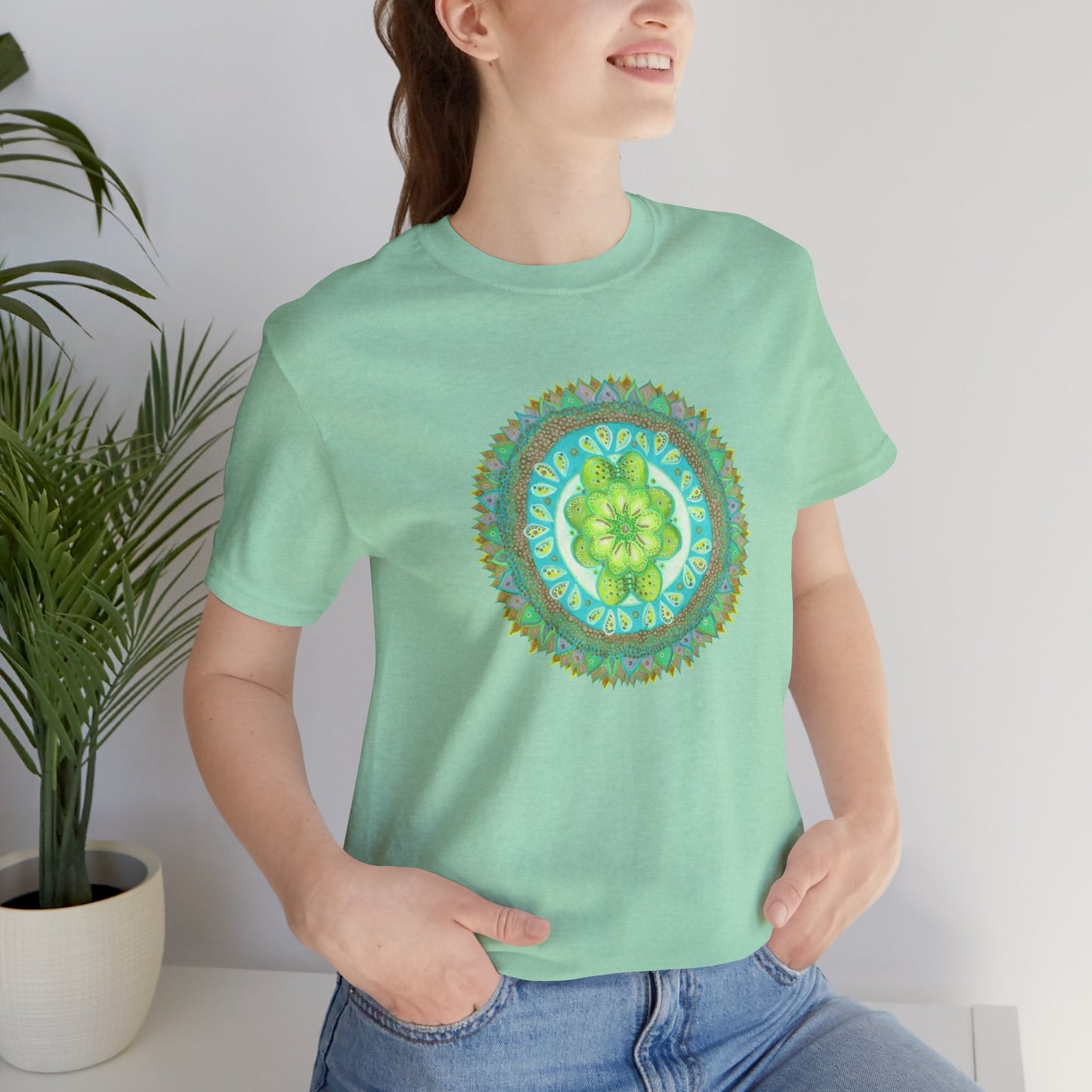 Heart Flame by breathemovedivine Unisex Jersey T - breathemovedivine
