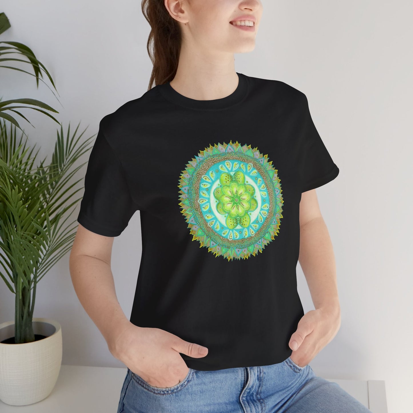 Heart Flame by breathemovedivine Unisex Jersey T - breathemovedivine