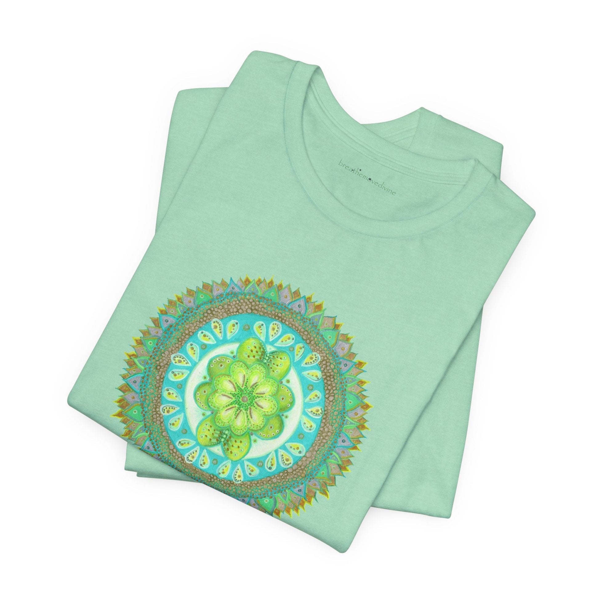 Heart Flame by breathemovedivine Unisex Jersey T - breathemovedivine