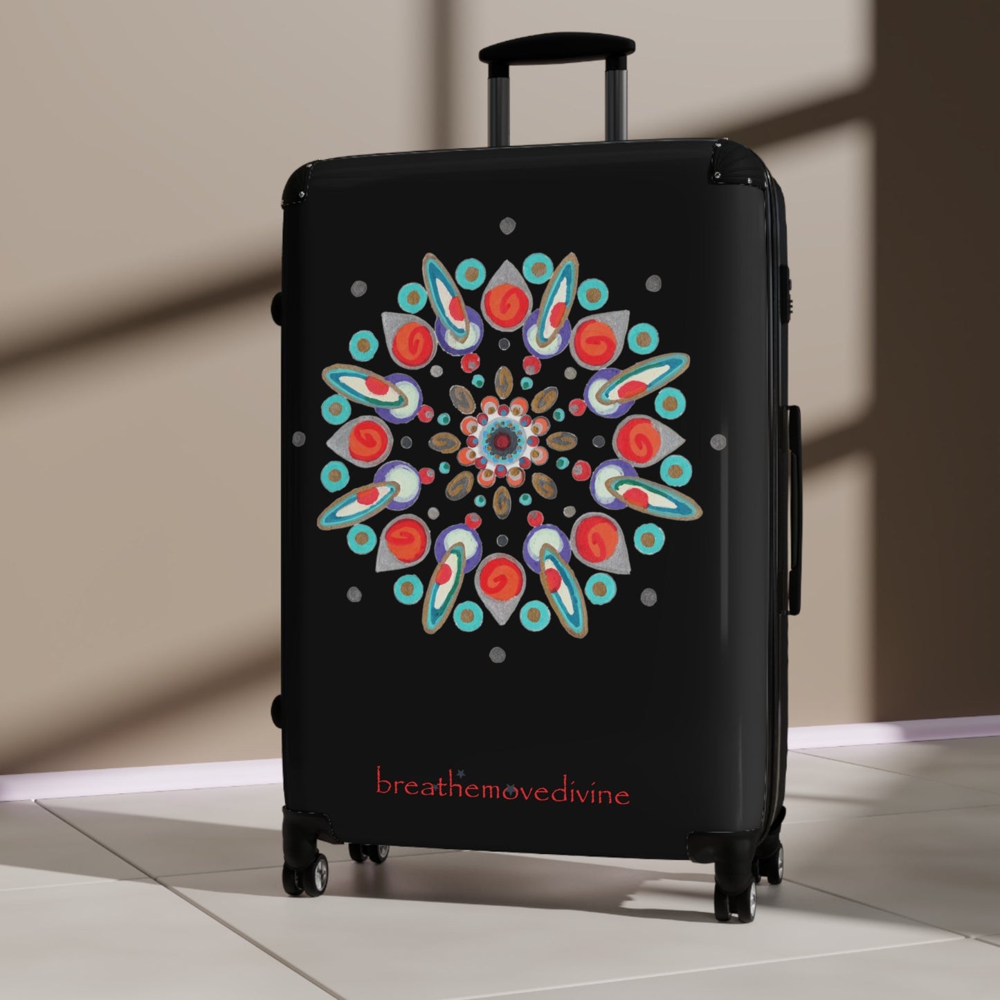 Inner Eye by breathemovedivine Colorful Mandala Suitcase - Travel with Style and Inspiration - breathemovedivine