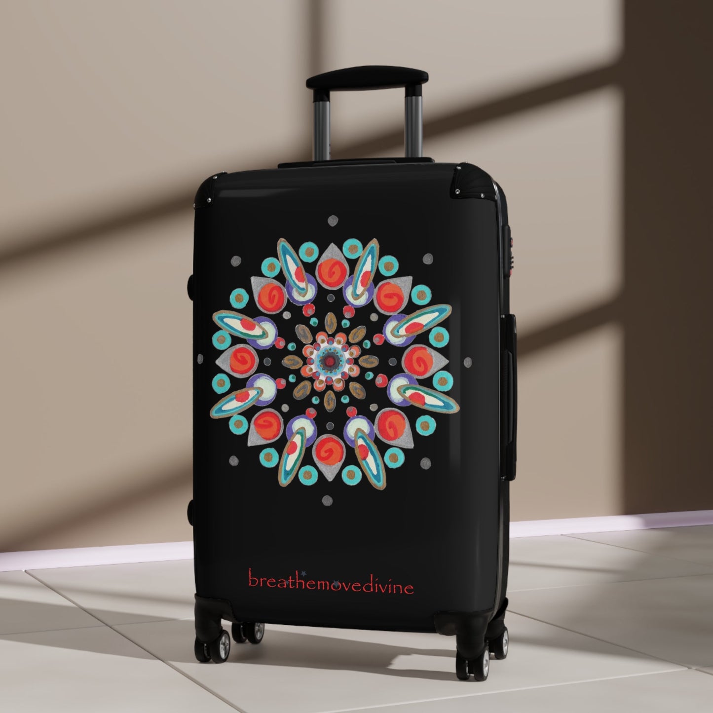 Inner Eye by breathemovedivine Colorful Mandala Suitcase - Travel with Style and Inspiration - breathemovedivine
