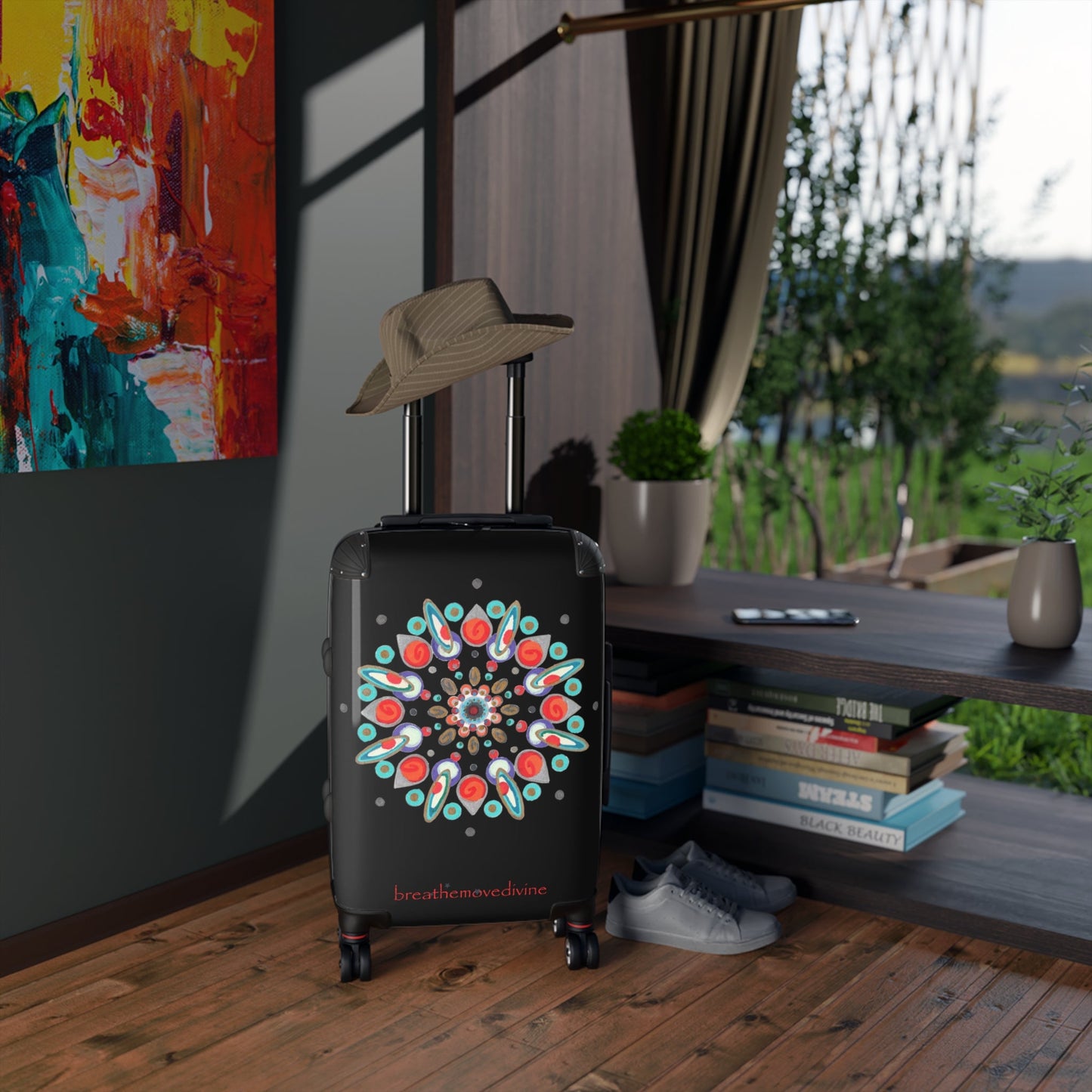 Inner Eye by breathemovedivine Colorful Mandala Suitcase - Travel with Style and Inspiration - breathemovedivine