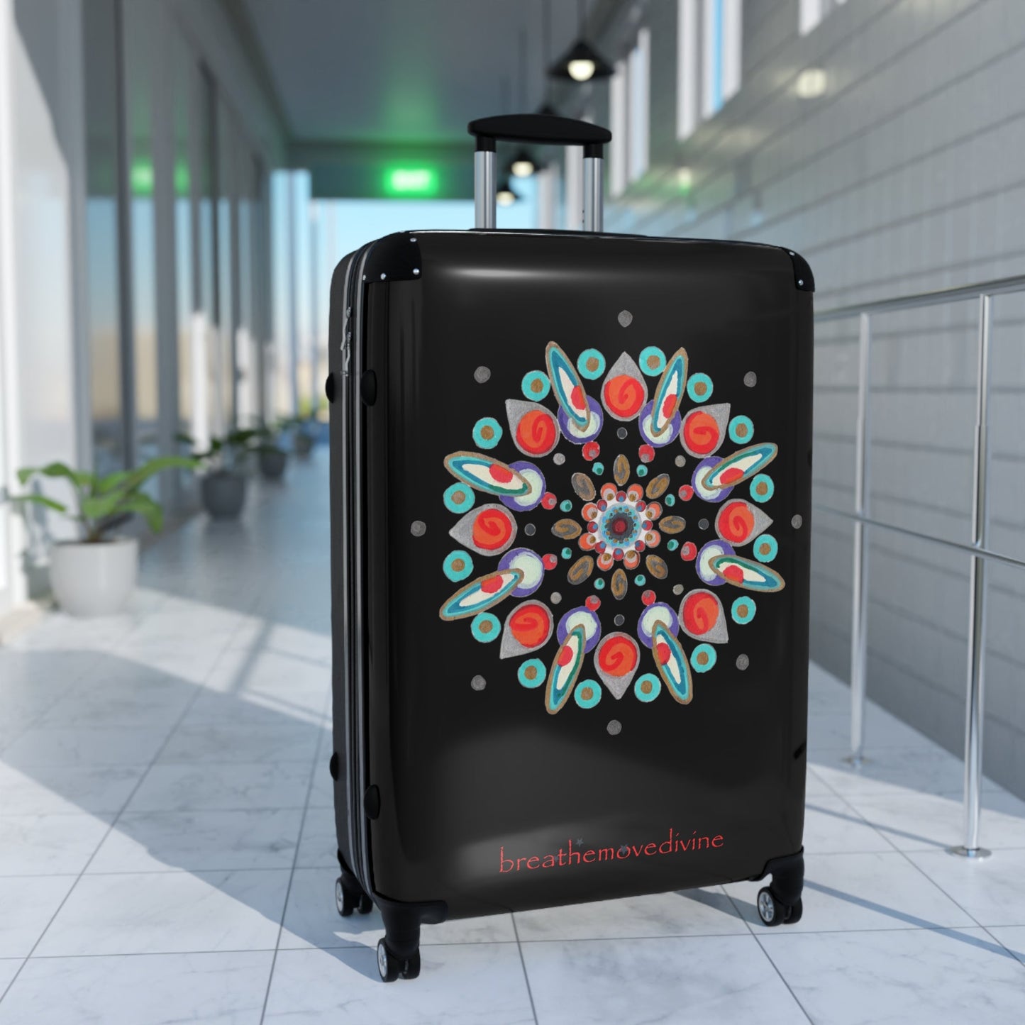 Inner Eye by breathemovedivine Colorful Mandala Suitcase - Travel with Style and Inspiration - breathemovedivine