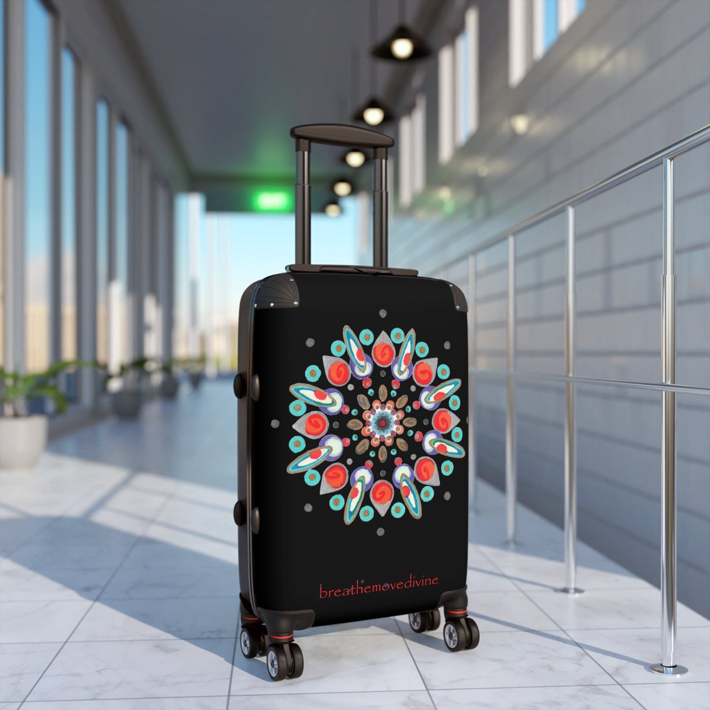 Inner Eye by breathemovedivine Colorful Mandala Suitcase - Travel with Style and Inspiration - breathemovedivine