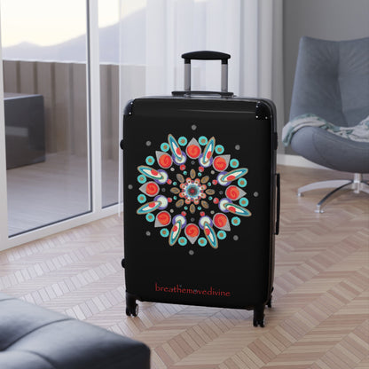 Inner Eye by breathemovedivine Colorful Mandala Suitcase - Travel with Style and Inspiration - breathemovedivine