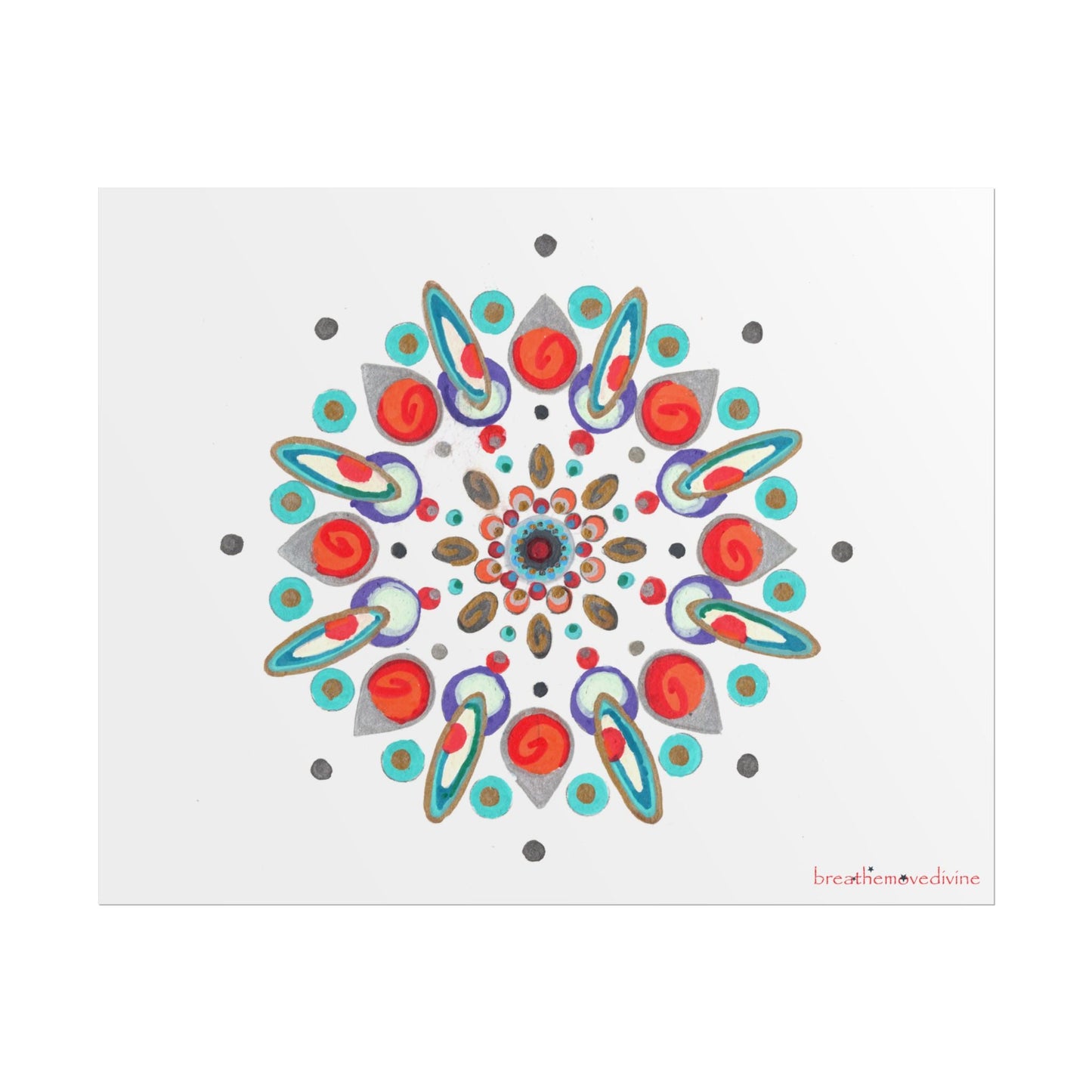 Inner Eye by breathemovedivine Vibrant Rolled Poster Print - breathemovedivine