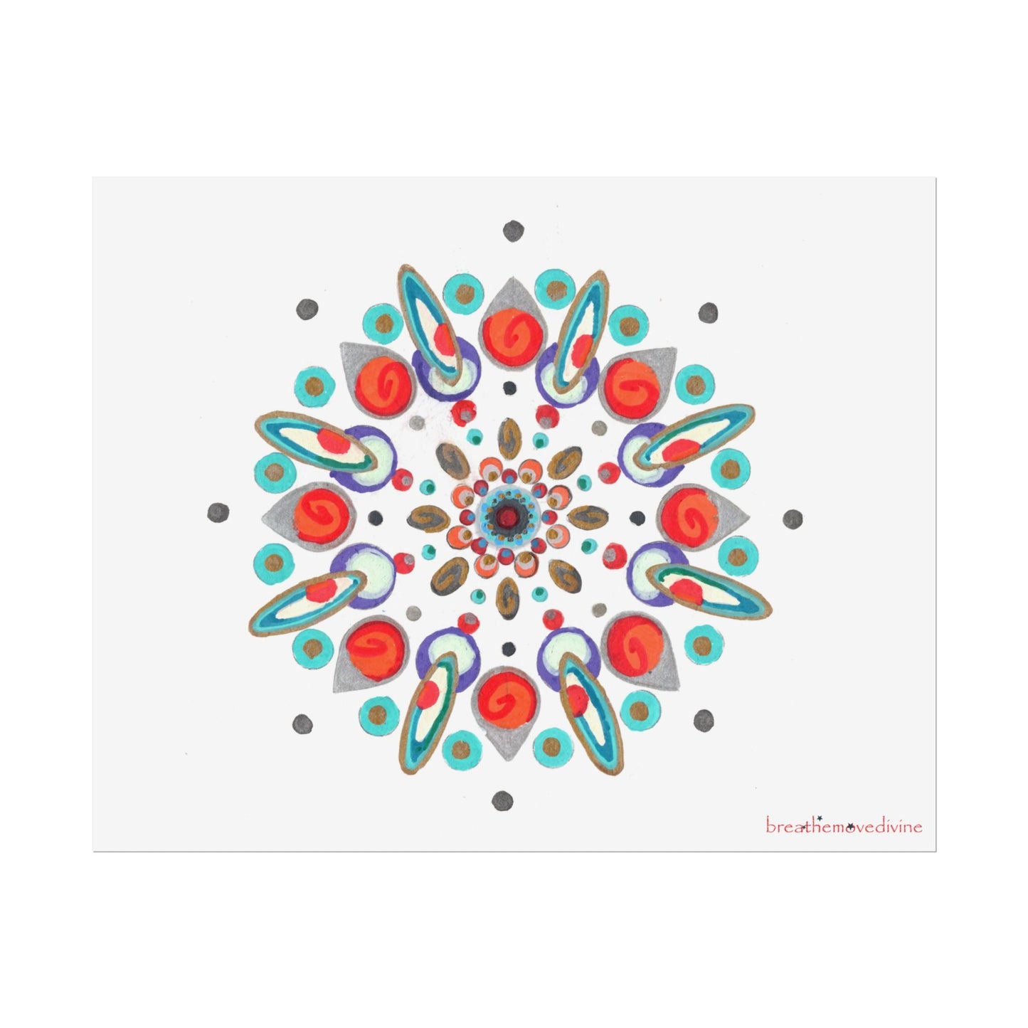 Inner Eye by breathemovedivine Vibrant Rolled Poster Print - breathemovedivine