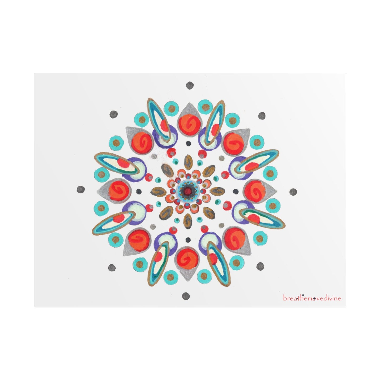 Inner Eye by breathemovedivine Vibrant Rolled Poster Print - breathemovedivine