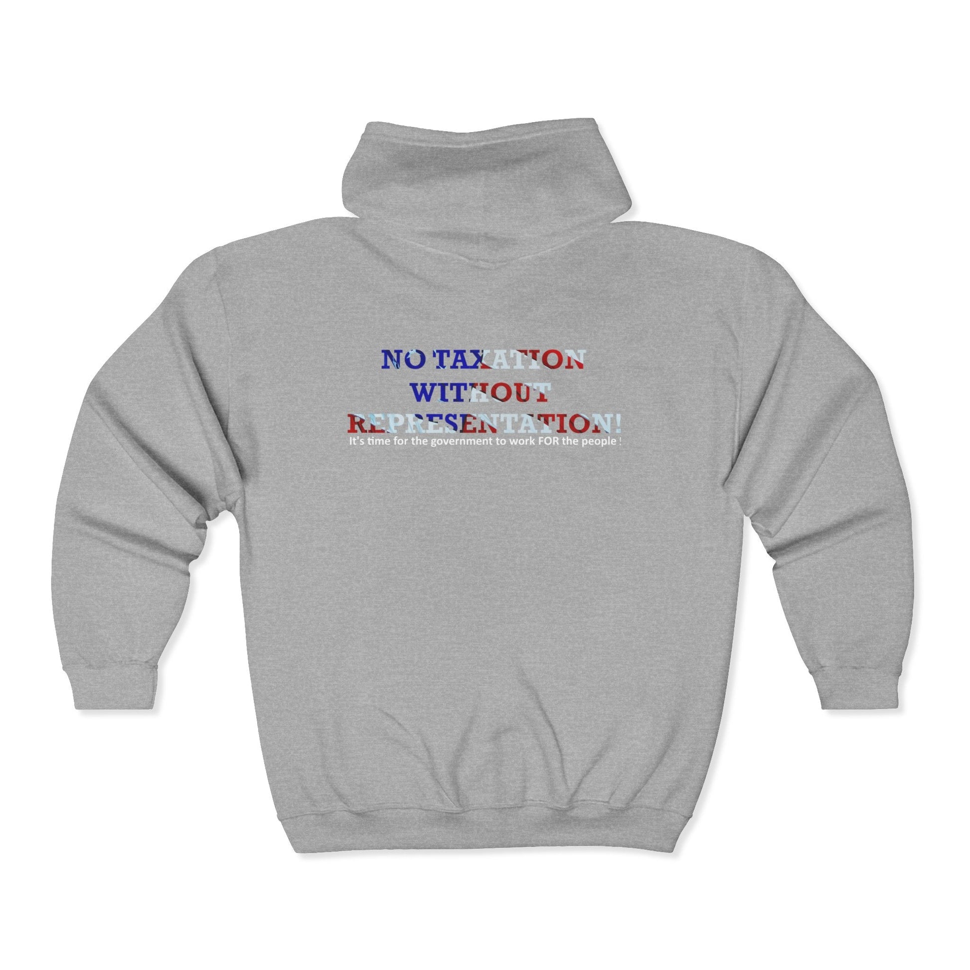 No Taxation Without Representation Zip Up Hoodie - breathemovedivine RESIST - breathemovedivine