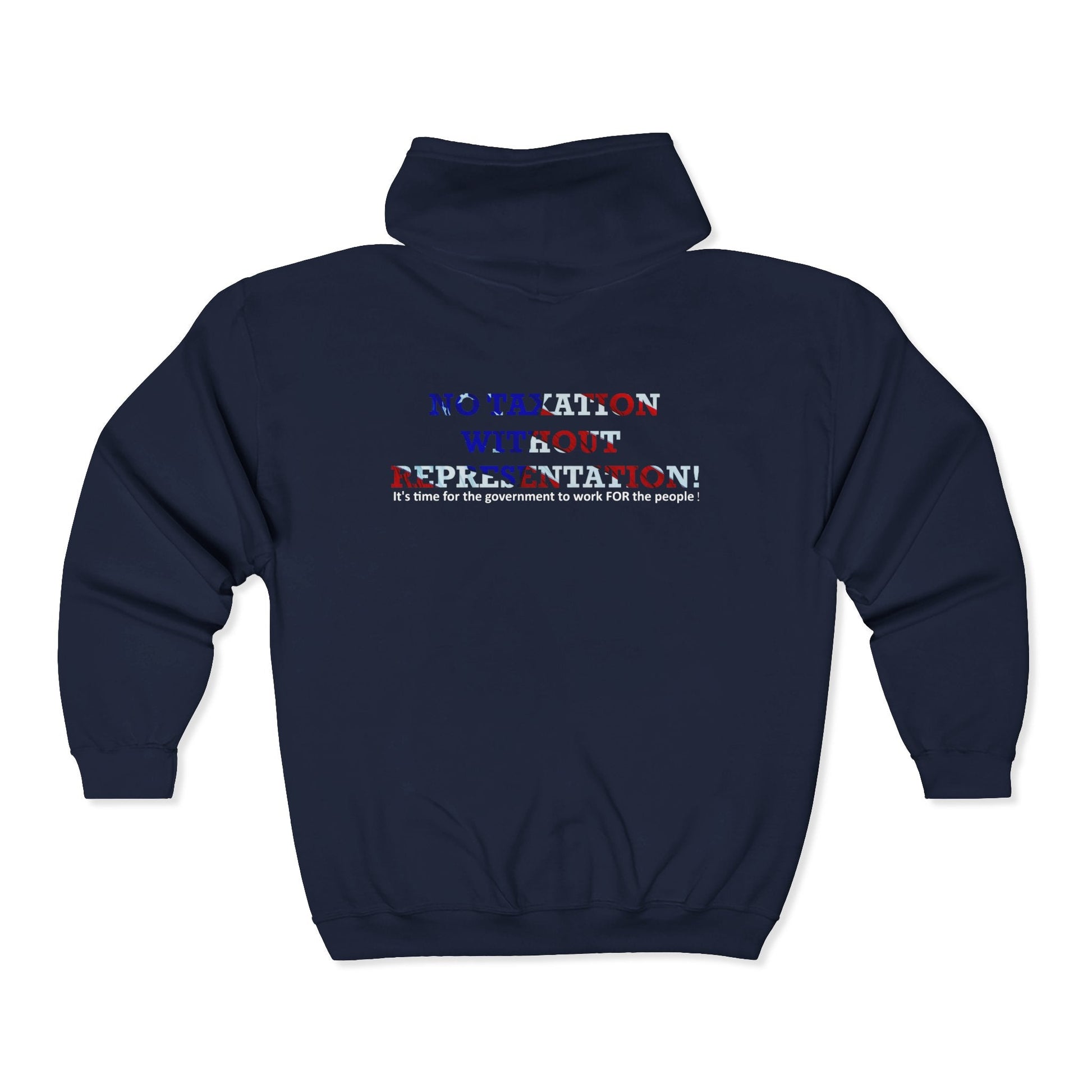 No Taxation Without Representation Zip Up Hoodie - breathemovedivine RESIST - breathemovedivine