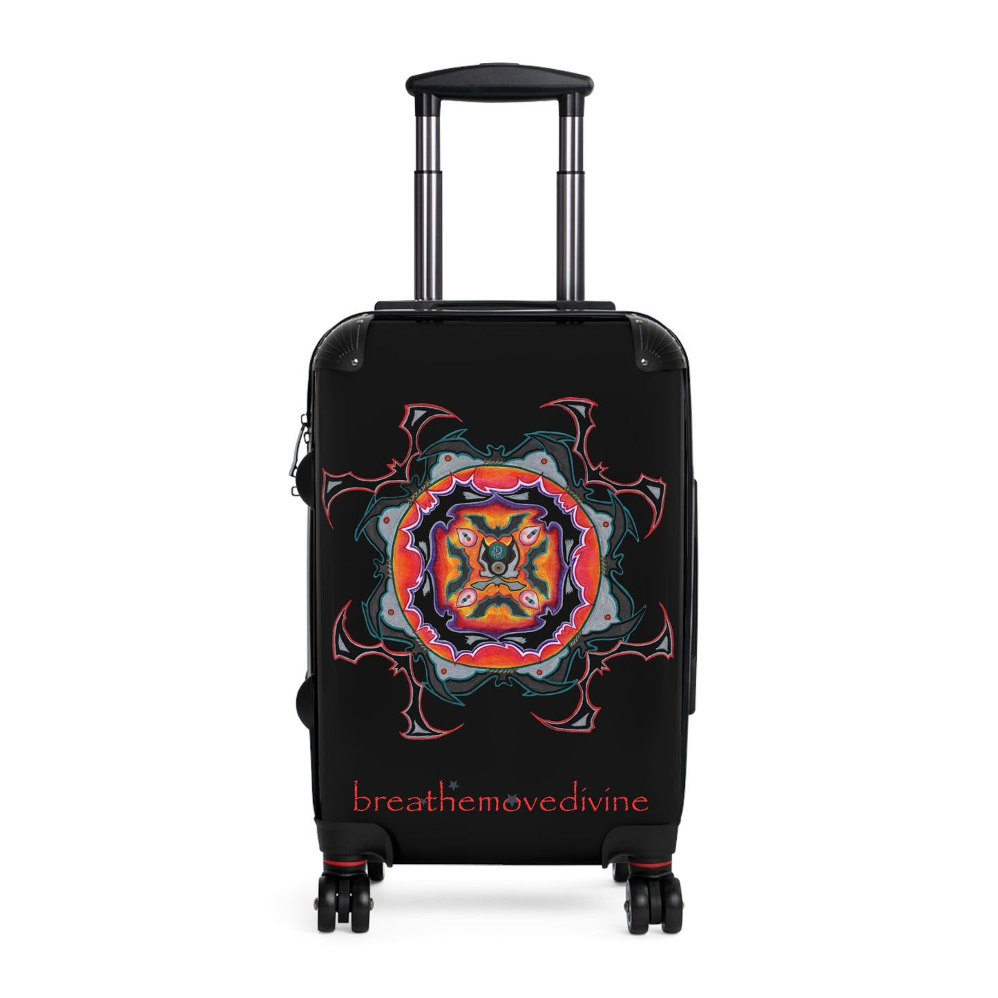 Scry by breathemovedivine Colorful Mandala Suitcase - breathemovedivine