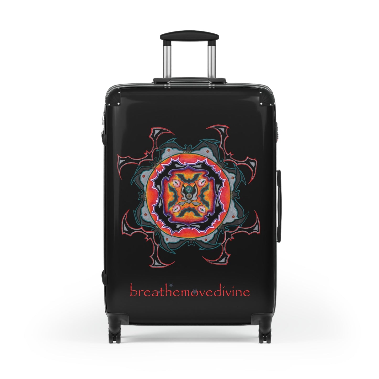 Scry by breathemovedivine Colorful Mandala Suitcase - breathemovedivine
