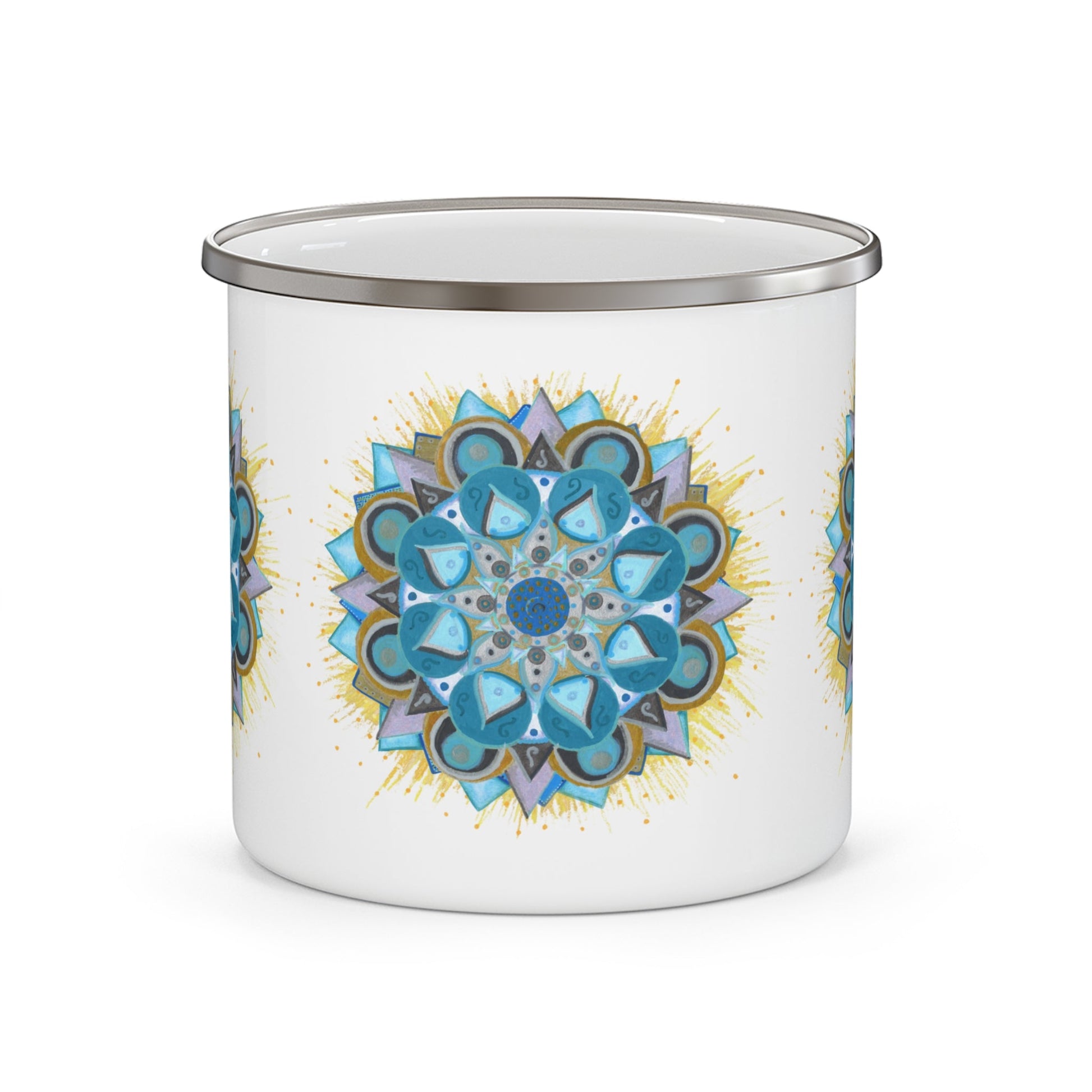 Speak Beauty into Truth by breathemovedivine Enamel Camping Mug, Boho, Cottagecore, Witchcore Outdoor Drinkware - breathemovedivine
