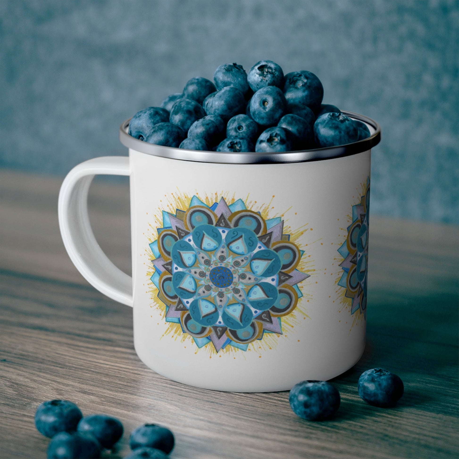 Speak Beauty into Truth by breathemovedivine Enamel Camping Mug, Boho, Cottagecore, Witchcore Outdoor Drinkware - breathemovedivine