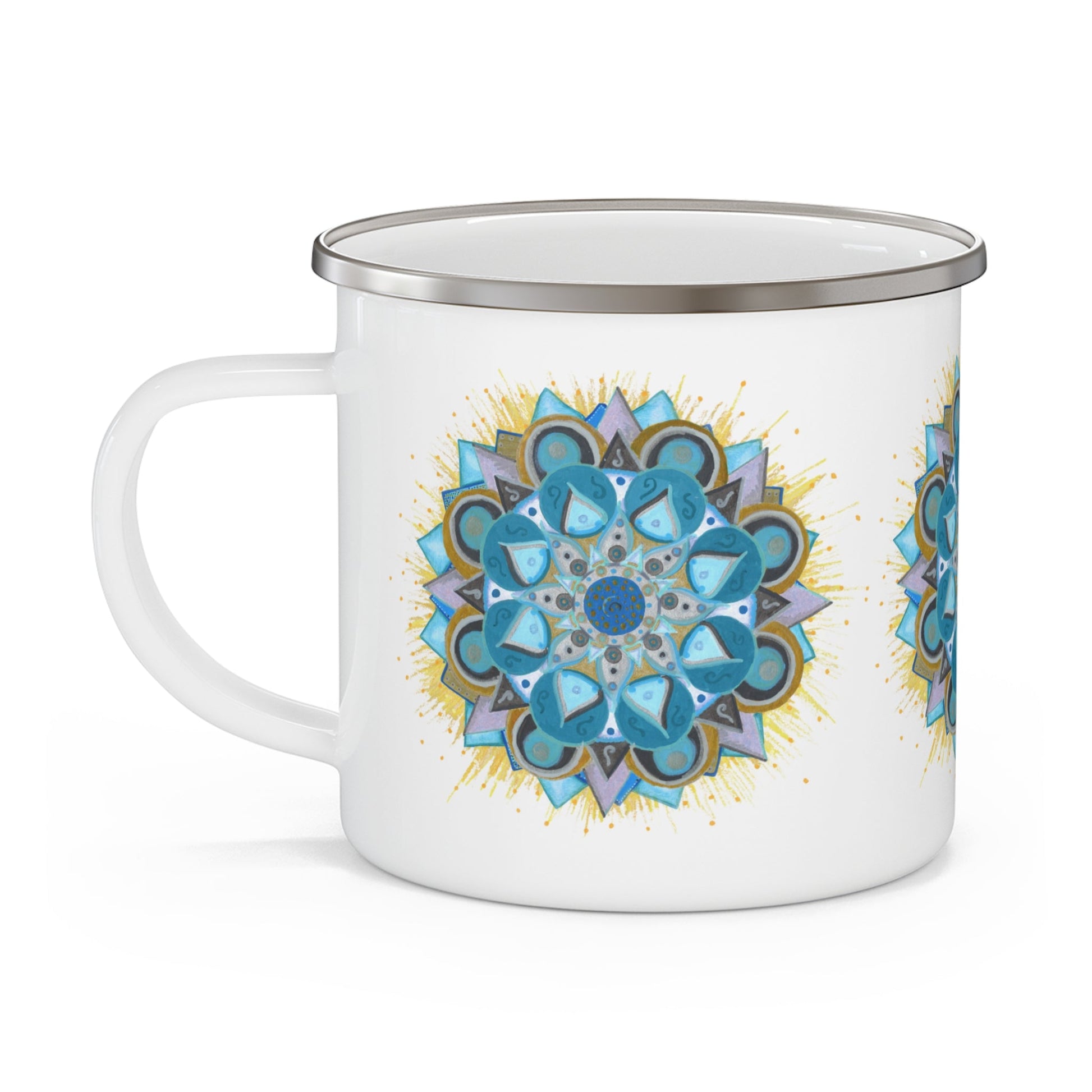 Speak Beauty into Truth by breathemovedivine Enamel Camping Mug, Boho, Cottagecore, Witchcore Outdoor Drinkware - breathemovedivine
